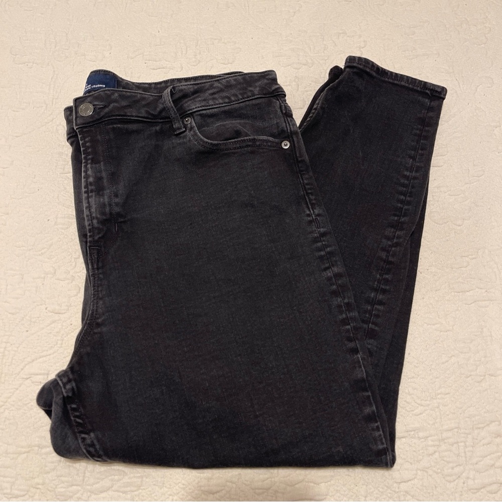 GAP 20/35s High Rise Universal Legging Jeans BLACK Women's Jeans